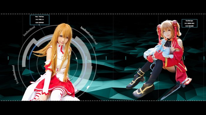 Asuna and Keiko from Sword Art Online
