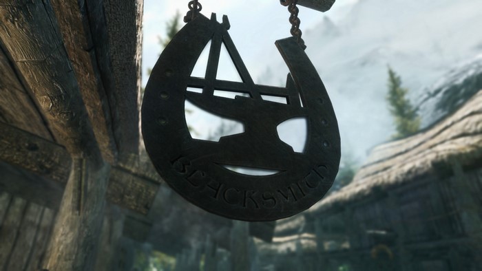 Blacksmith sign from The Elder Scrolls V Skyrim