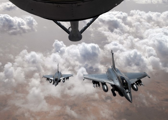 Dassault Rafale fighter jets in flight