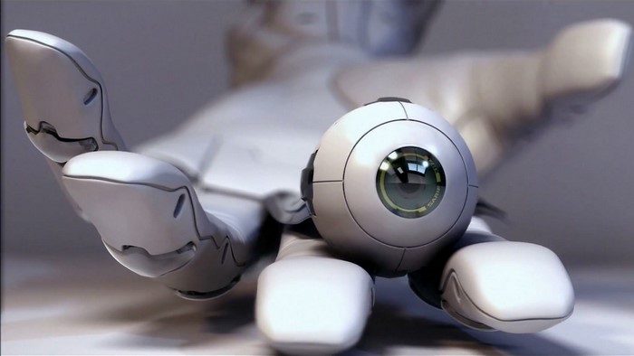 Sarif Industries robotic eye on a robotic hand