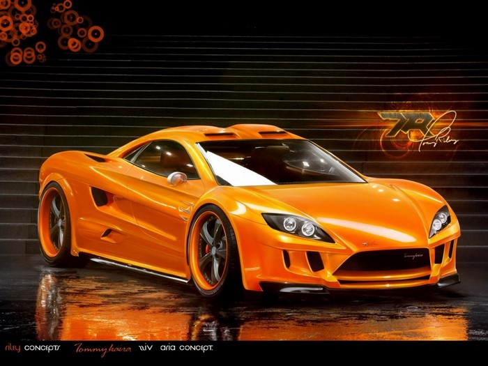 Orange Tommy Kaira 7R Aria Concept Sports Car