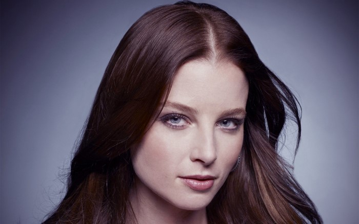 Portrait of Rachel Nichols with Long Brown Hair