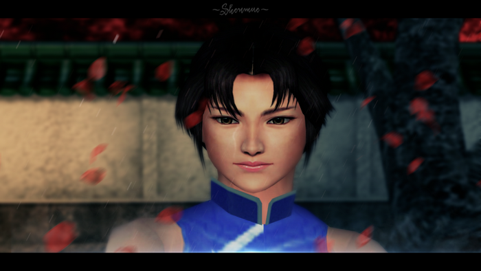 Ryo Hazuki from Shenmue crying in the rain