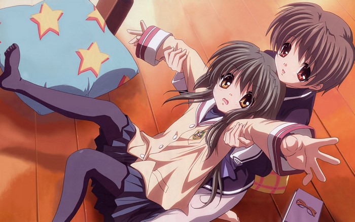 Nagisa and Tomoya from Clannad
