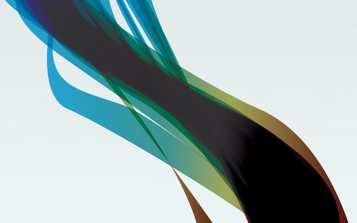 Abstract colorful flowing shapes