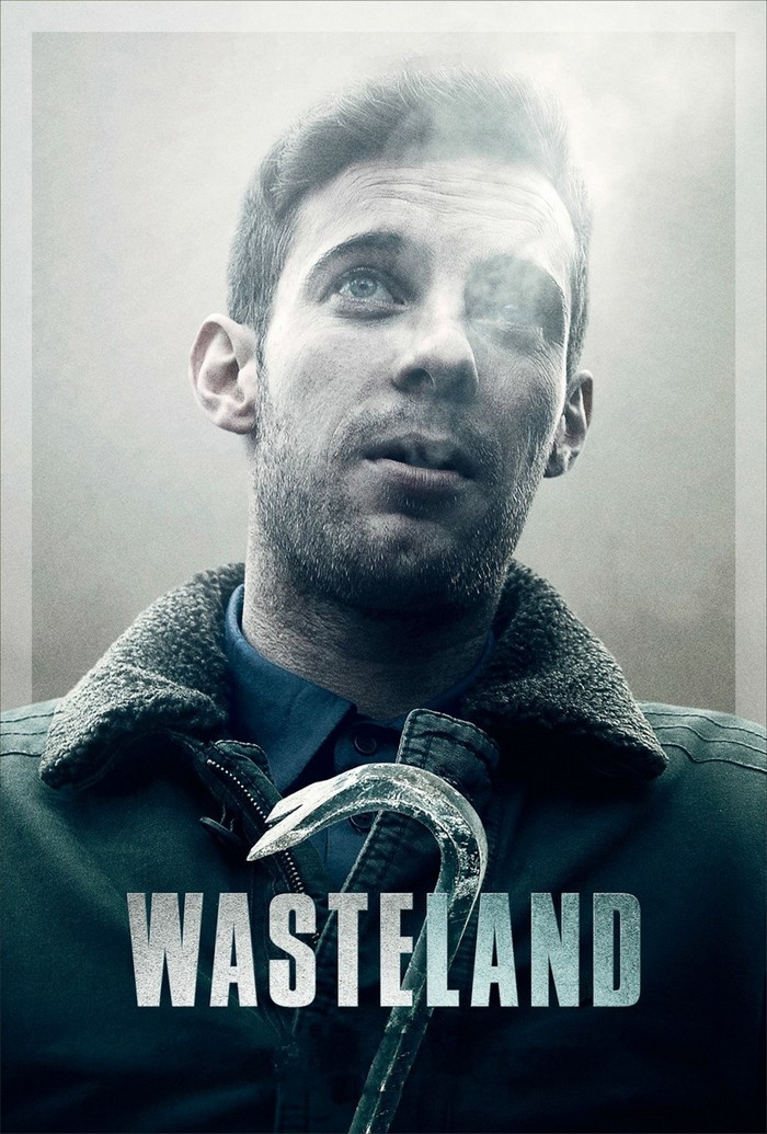 Wasteland movie poster with man holding crowbar