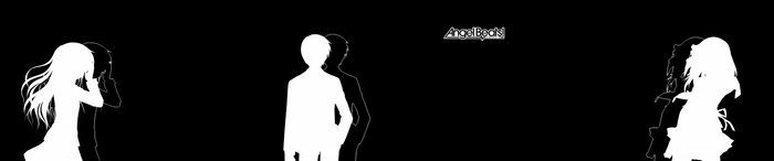 Angel Beats! silhouettes of characters