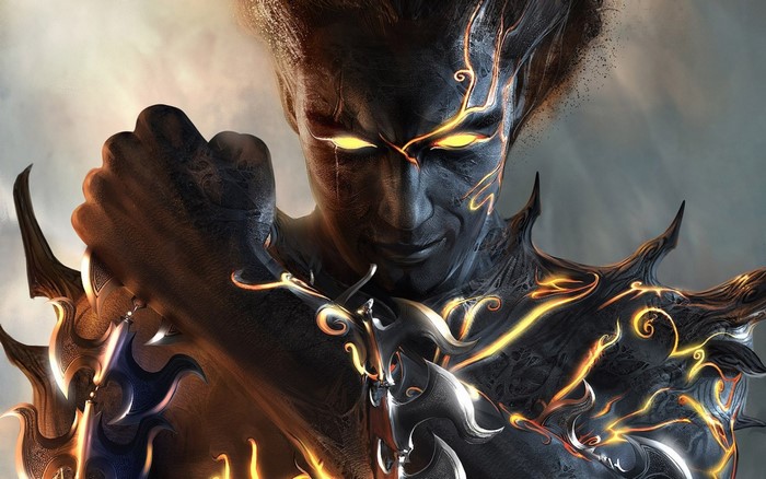 Dark Warrior with glowing eyes from Prince of Persia