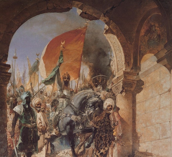 Fatih Sultan Mehmet II Leading Ottoman Army