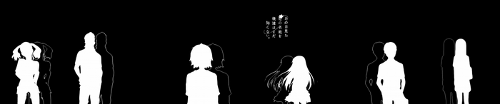 Characters from Anohana: The Flower We Saw That Day