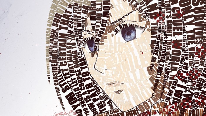 Mikasa Ackerman from Attack on Titan Typography Poster