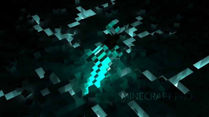 Minecraft Pro Design with Glowing Sword