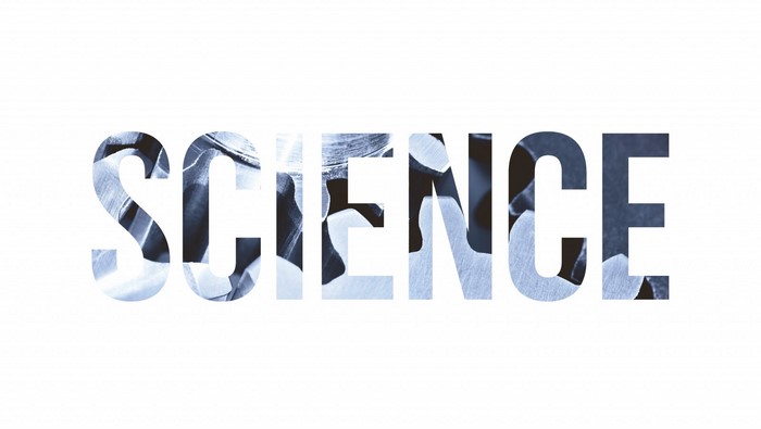 The word SCIENCE filled with gears