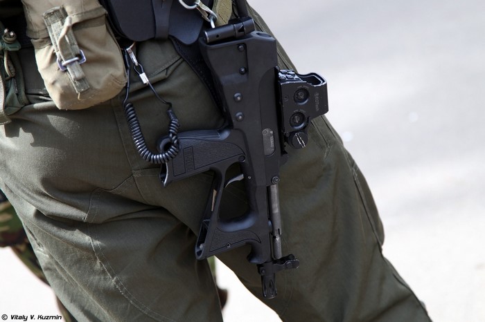 Soldier with PP-2000 submachine gun