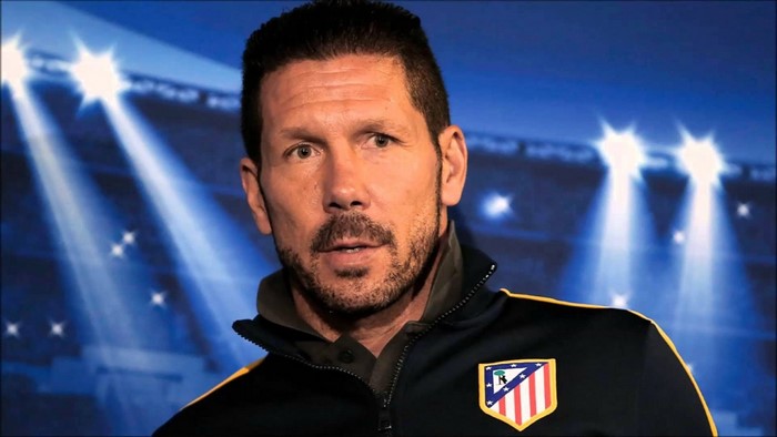 Diego Simeone wearing Atletico Madrid jacket