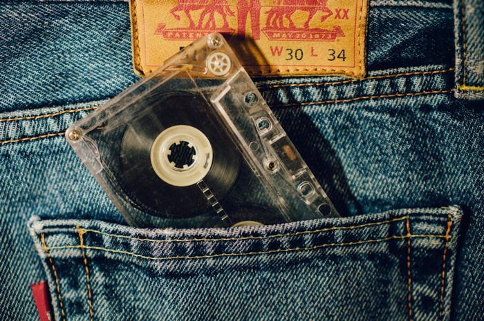 Cassette tape in Levi's jeans pocket