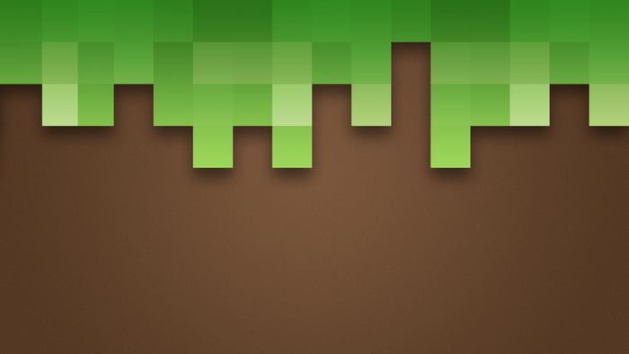 Minecraft grass and dirt blocks illustration