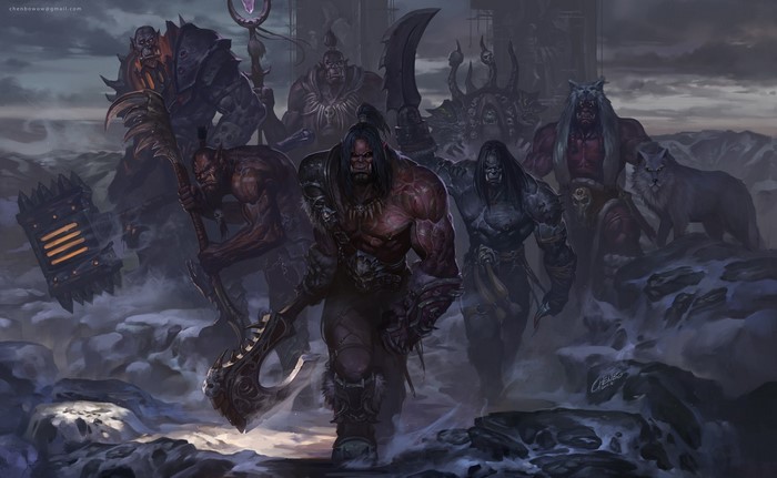 Orcs from World of Warcraft Warlords of Draenor artwork