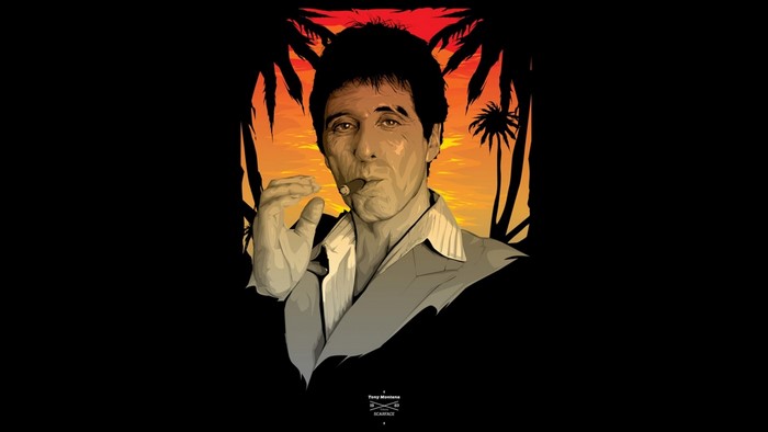 Tony Montana from Scarface illustration