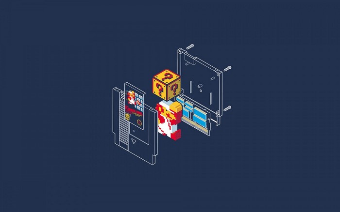 Super Mario Bros. NES Cartridge Exploded View