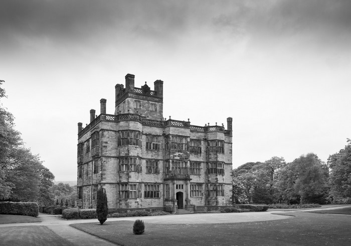 Gawthorpe Hall monochrome photography