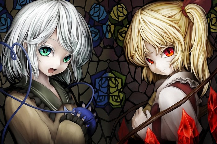 Flandre Scarlet and Komeiji Koishi from Touhou