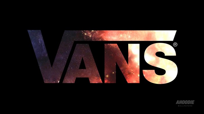 Vans logo with galaxy texture