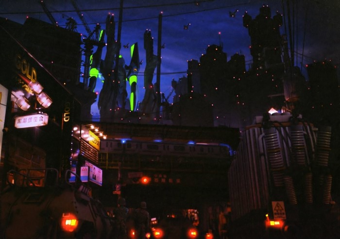 Neon Genesis Evangelion concert stage at night