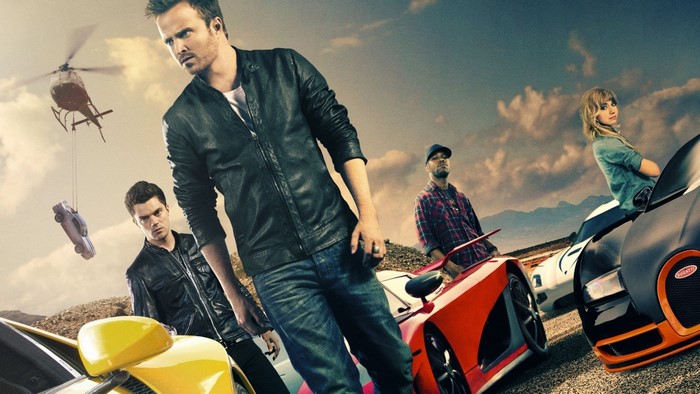 Aaron Paul and cast from Need for Speed movie