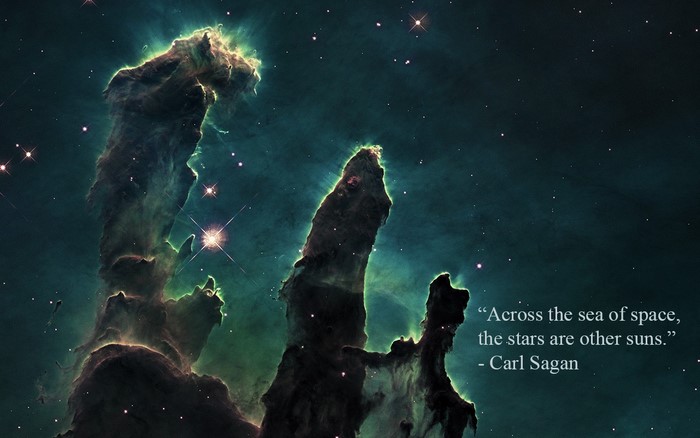 Pillars of Creation quote by Carl Sagan