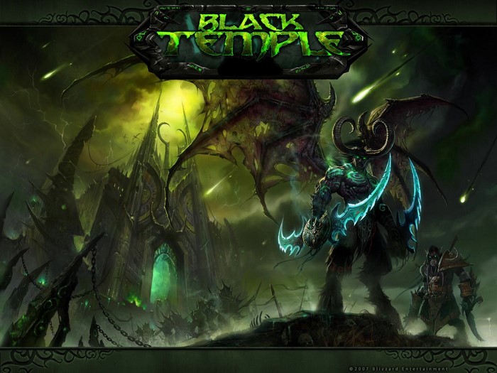 Illidan Stormrage from World of Warcraft in Black Temple