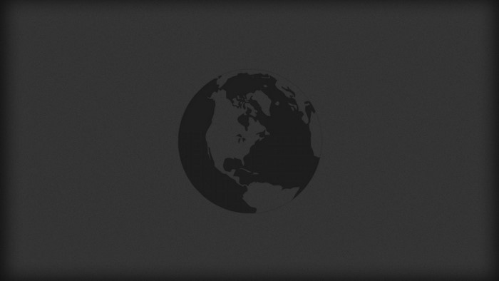 Monochrome illustration of a globe