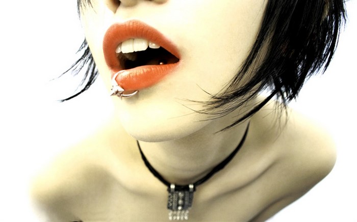 Face Women Model Glasses Singer Black Hair Hair Pierced Lip Mouth Nose Emotion Skin