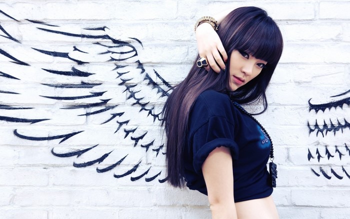 Girl with wings graffiti by EvoL