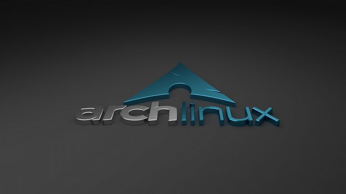 Arch Linux logo and text
