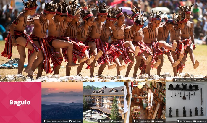 Children in traditional attire performing at a festival in Baguio