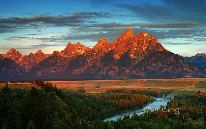 Grand Teton National Park at Sunset