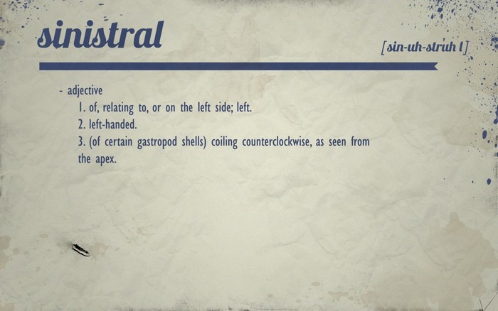 Sinistral definition with pronunciation