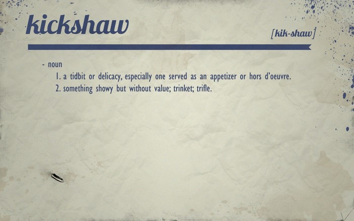 Kickshaw definition with pronunciation