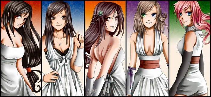 Anime girls from Final Fantasy series