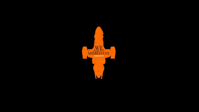 Firefly Serenity We Aim to Misbehave Logo
