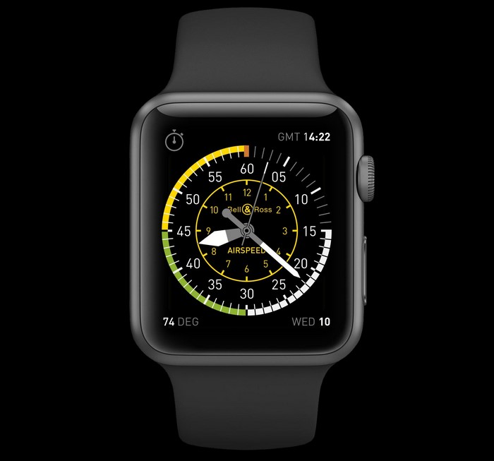 Bell & Ross smartwatch with aviation-themed watch face