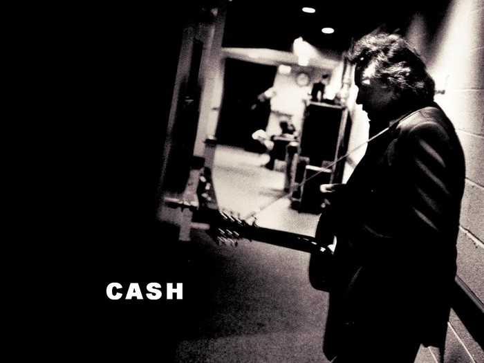 Johnny Cash with guitar