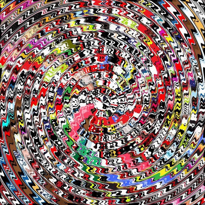Colorful abstract spiral pattern