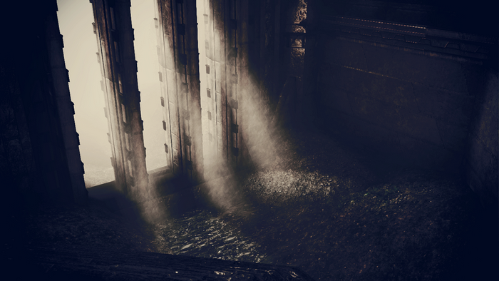 Mass Effect 3 screenshot with light beams