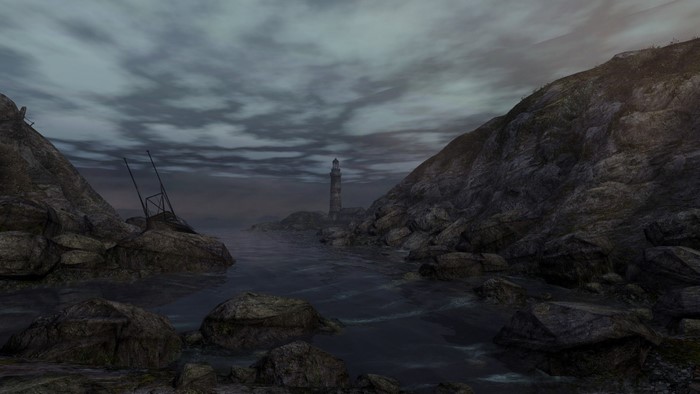 Dear Esther Lighthouse and Rocky Coastline