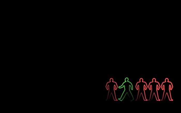 Pedestrian crossing signal figures