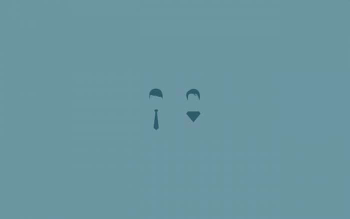 Minimalist Superman logo and tie
