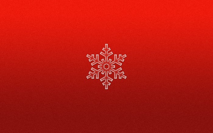 Red background with a white snowflake logo