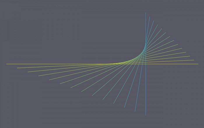 Abstract lines forming a spiral pattern